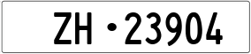Trailer License Plate